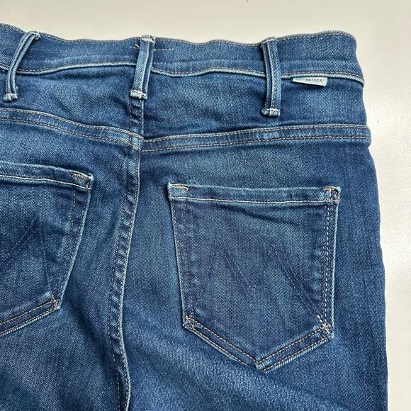 MOTHER The Hustler Ankle Fray Home Movies Frayed Edge Jeans Women's Size 24 - Picture 10 of 10